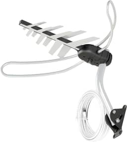 Antena Externa TV 4 em 1 Vhf/Uhf/Fm/HDtv Dtv-3000 Aquario, Aquario, DTV-3000, Cinza