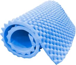 Colchão Hospitalar Alveolado D28 Caixa de Ovo 1,88x80x06 Azul, Prevenção de Escaras, Alívio de Pressão, Uso Médico e Doméstico