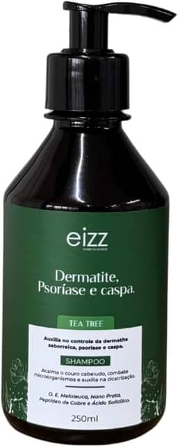 SHAMPOO TEA TREE DERMATITE SEBORREICA E PSORÍASE EIZZ 250ML