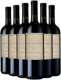 DV Catena Vinho Argentino Tinto, Cabernet-Malbec, Vidro, 6 Unidades, Armazenamento Horizontal, 30 cm Altura