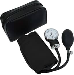 Aparelho De Pressão Manual Esfigmomanômetro Premium Cores (Preto)