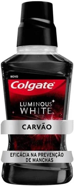 Colgate Enxaguante Bucal para Clareamento Luminous White Carvão 1000ml, Colgate