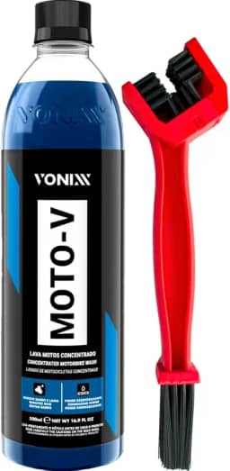 Escova Para Limpeza Corrente De Moto Bicicleta Moto-v 500ml