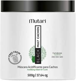 Máscara Acidificante Para Cachos - Black Mult Cachos - 500G, Mutari