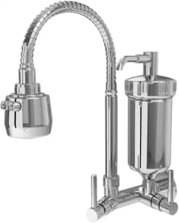 Torneira Gourmet Com Filtro Cozinha De Parede Metal Inox