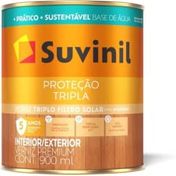 Verniz seca rapido Mogno 900ml Suvinil base água