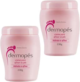 kit 2 Creme Para Afinar Os Pes Hidrata e Afina Dermopes Abelha Rainha