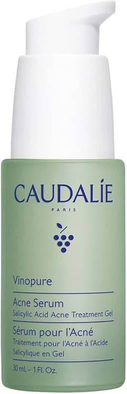 Caudalie Vinopure Sérum Acne, Ácido Salicílico e Niacinamida, Reduz Poros, Textura da Pele, Adequado para Peles Sensíveis - 30 mL