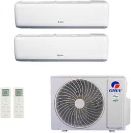 Ar-Condicionado Multi Split Inverter R-32 Gree 18.000 (2x Evap HW 9.000) Quente/Frio 220V