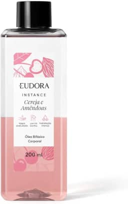 Eudora Óleo Bifásico Corporal Instance Cereja e Amêndoas 200ml
