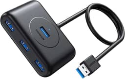 UGREEN Hub USB, hub USB 3.0 de 4 portas com cabo de extensão de 3 pés, divisor USB portátil de alta velocidade para MacBook Air, Mac Mini, iMac Pro, Surface Pro, XPS, PC, Flash Drive, HDD móv