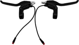 Punhos de freio para bicicleta elétrica ou scooter E 2 pinos macho esquerda e direita liga de alumínio freio manual falha de energia alavanca de freio de mão para ciclista elétrica