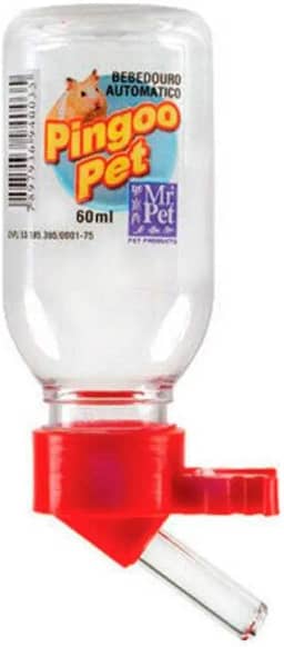 Mr Pet Bebedouro Hamster Pingoo 60Ml Vidro Mini Para Cães