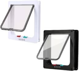 Porta Portinha Passagem Pet Gatos Cães Tamanho Xg 28x25cm (Branco)