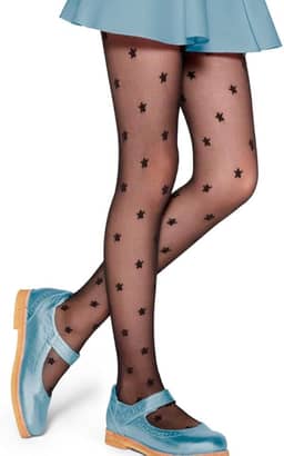 Meia Calca Lobinha Estrela (Infantil) Tamanho: G | Cor: Preto