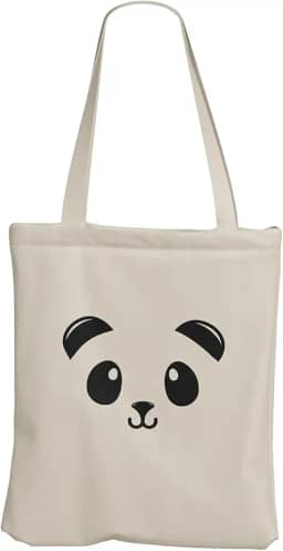 Ecobag Panda Bolsa de Praia Grande Sacola de Tecido Dobrável Ecológica Feminina 30x40 REC Store