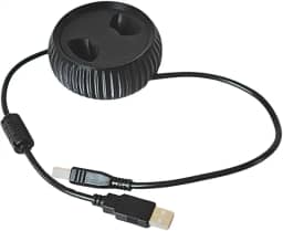 Organizador de Cabos/Fios Retrátil– Enrolador de Fios e Carregadores – Tamanhos P, M e G – Portátil e Resistente – Antinó, Ideal para Viagem e Escritório (P)