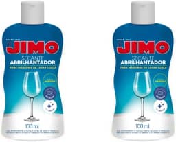Kit 2 Jimo Secante Abrilhantador Louça 100ml Original Secagem Rápida P/Máquina de Lavar Louça