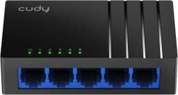 SWITCH CUDY 5 PORTA PRETO MODELO GS105D