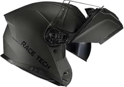 Capacete Robocop Race Tech Signal Monocolor Titanium Fosco