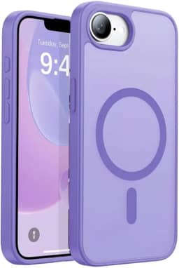 FIT IT Capa Magnética para iPhone 16e Compatível com MagSafe, TPU Slim, Proteção para Câmera (Lilás)