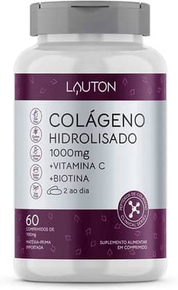 Colageno Hidrolisado 1000mg + Vit C + Biotina 60 Tabs - Lauton Nutrition