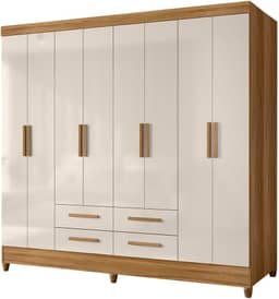 Guarda Roupas Casal 8 Portas 4 Gavetas Montana