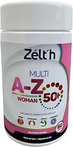 Suplemento Mulher 50+ Zelth Multi A-Z 60 Cápsulas