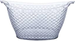 Balde de Gelo Oval Acrílico Cristal c/ Alça 18 L 52x26x33 cm Ref. 1153 - Paramount