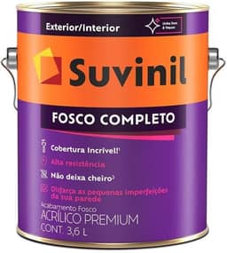 Tinta Suvinil acrilico fosco completo 3,6L - Branco Neve - 53398916