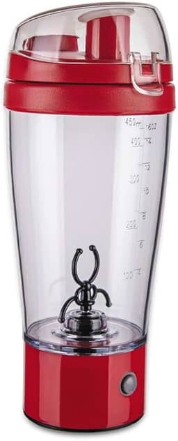 Euro Home MIX6552-VM - Mixer Shake à Pilha com Copo, Vermelho