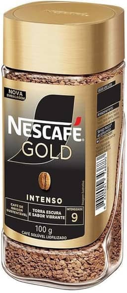 Café Solúvel Nescafé Gold Vidro Liofilizado 100g intensidade 9