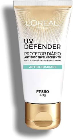 Protetor Solar Facial L'Oréal Paris UV Defender Antioleosidade FPS 60, 40g