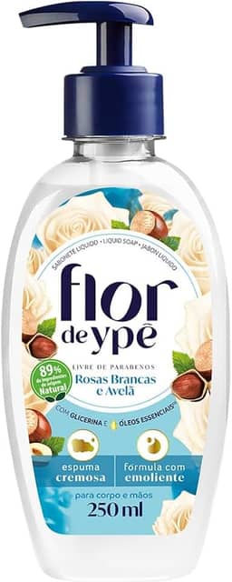 Ypê - Sabonete Líquido Rosas Brancas e Avelã 250ml (PUMP)