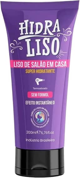 HidraLiso - Liso de Salao em Casa, Alisante Para Cabelo Organico, Progressiva de Chuveiro Sem Formol
