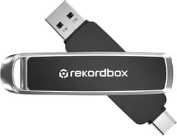 Pendrive DJ Rekordbox Alphatheta Flash Drive - velocidade de leitura de até 1.000 MB/s e velocidade de gravação de 900 MB/s, alto desempenho, conector duplo USB tipo C e USB tipo A (512 GB)