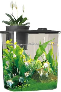 Aquario Para Peixes Betta 19x11x17cm 3,5l Com Bomba E AcessóRios E Led(LPS-7102)