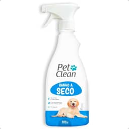 Pet Clean Banho a Seco para Cães e Gatos, Spray sem Enxágue, 500ml