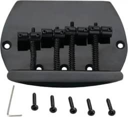 Musiclily Pro 57mm Ponte Baixo 4 Cordas para Baixo estilo Music Man, Preta