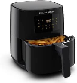 Philips Walita Fritadeira Airfryer Digital Série 3000, Preta, 4.1L de capacidade, Garantia internacional de dois anos, 127V, 1400W (RI9252/91)