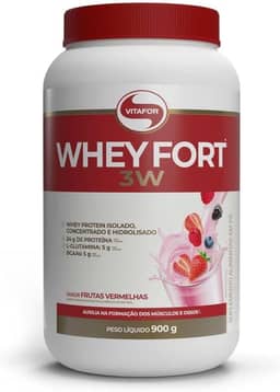 Vitafor - Whey Fort 3W - 900g - Frutas Vermelhas