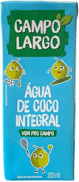 Água de Coco Integral Campo Largo 200ml