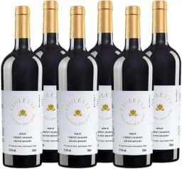 Fausto de Pizzato, Kit 06 Unid Vinho Tinto Suave Fausto VIOLETTE Merlot/Cab. Sauv/Alicante Bouschet