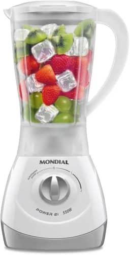 Liquidificador Power 550W 1,9L 110V, Branco, Mondial, NL-26.