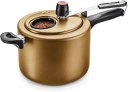 Panela De Pressão 4.5 Litros Visor Antiaderente Gold - Mta, MTA