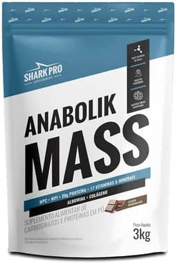 Anabolik Mass Pounch 3kg Ganho De Massa Muscular - Chocolate.