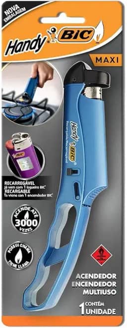 Acendedor, Bic, Multiuso, Maxi Handy, Unidade