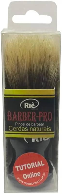 Pincel de Barbear Cerdas Naturais - Linha Barber-PRO - RIE SALON-PRO