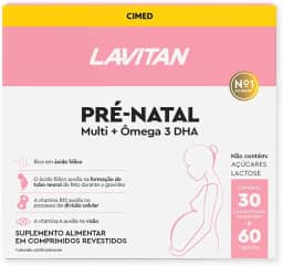 Kit Lavitan Pré-natal Multivitamínico e Ômega 3 DHA