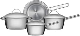 Jogo de Panelas com Fundo Triplo 4 Peça Tramontina Inox, 65650270